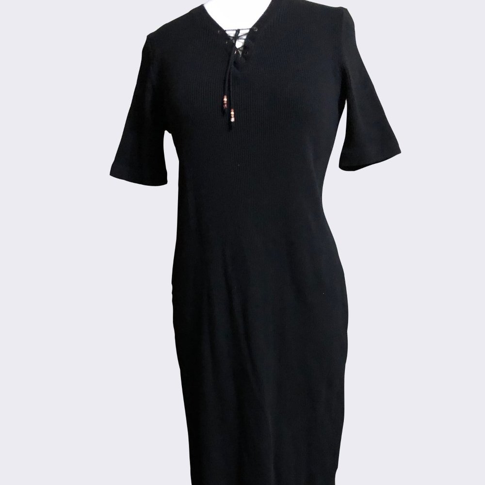 Vintage Ralph Lauren Black Cotton Dress